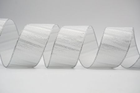Metallic Shimmer Wired Ribbon_KF6951_sliver